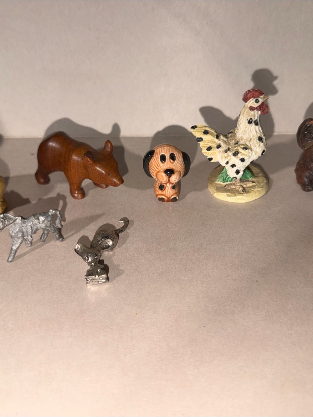 Trinket Shelf Trinkets. Pewter, Ceramic, Wood